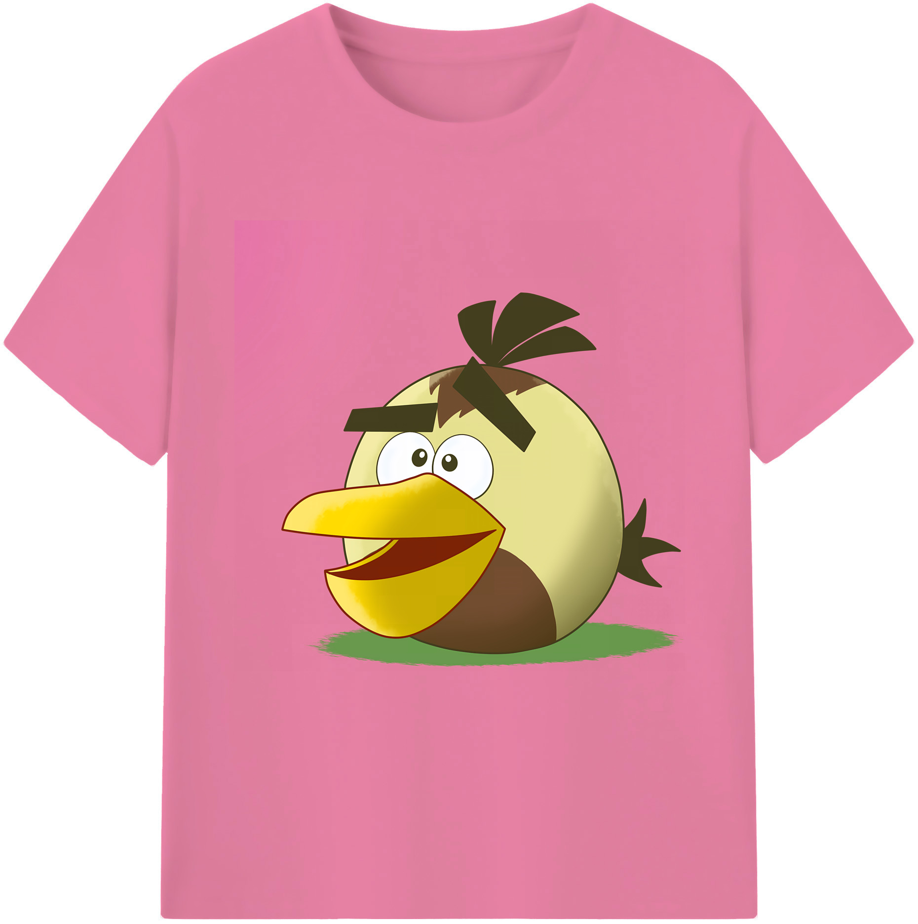 （画像用） Angry Birds アングリーバード 綿100％半袖Tシャツ（フロントプリント）